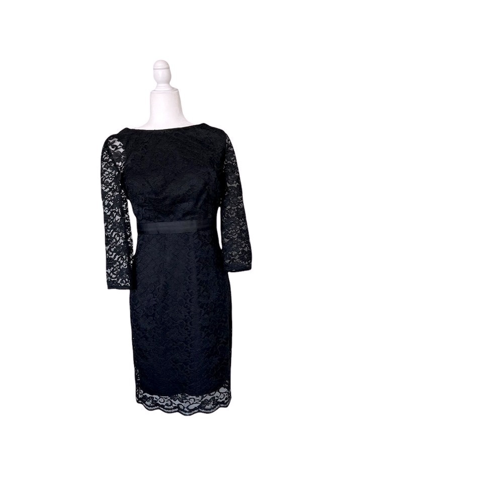 The Limited Lace Sheath Black Dress in Size 4 - Picture 2 of 13